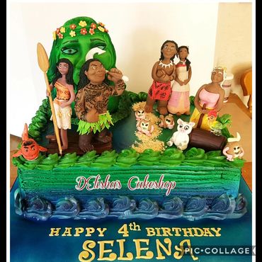 Moana birthday cake
