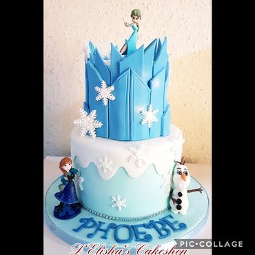 Elsa frozen birthday cake  