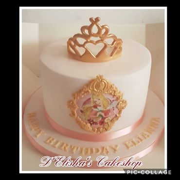 Crown birthday cake 