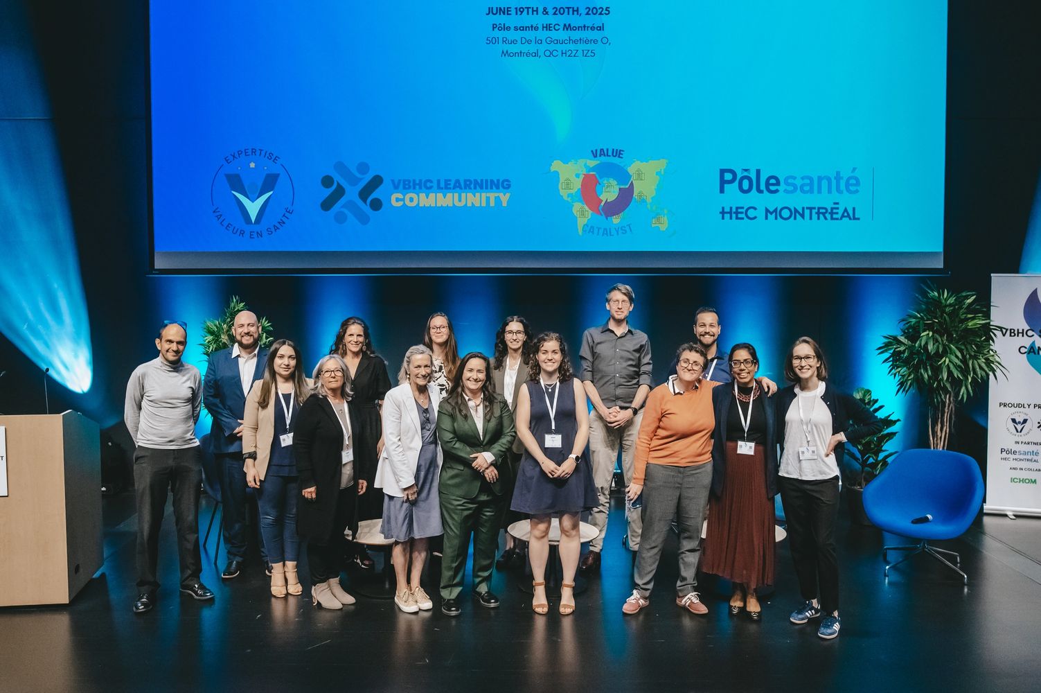 Group photo of event participants at VBHC Summit Canada in Montréal, 2025.