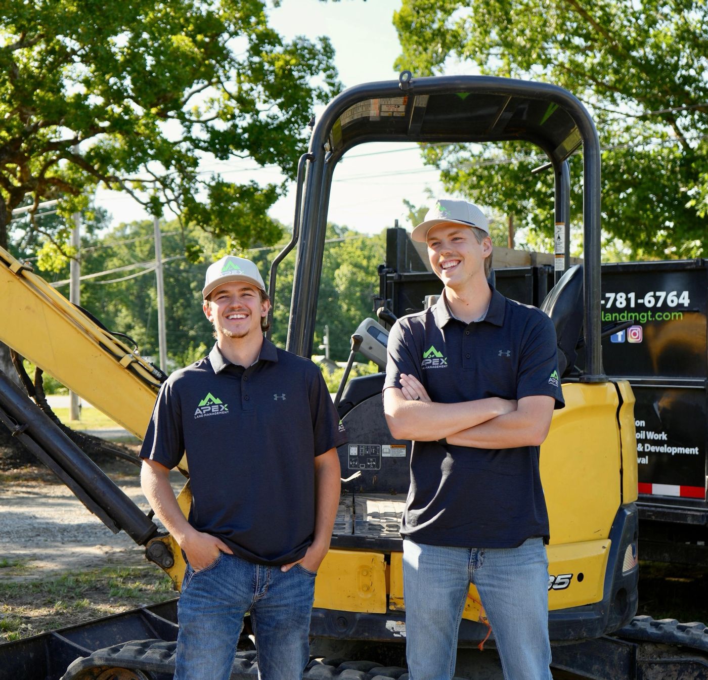 The Apex Land Management crew on site in the NC Triad