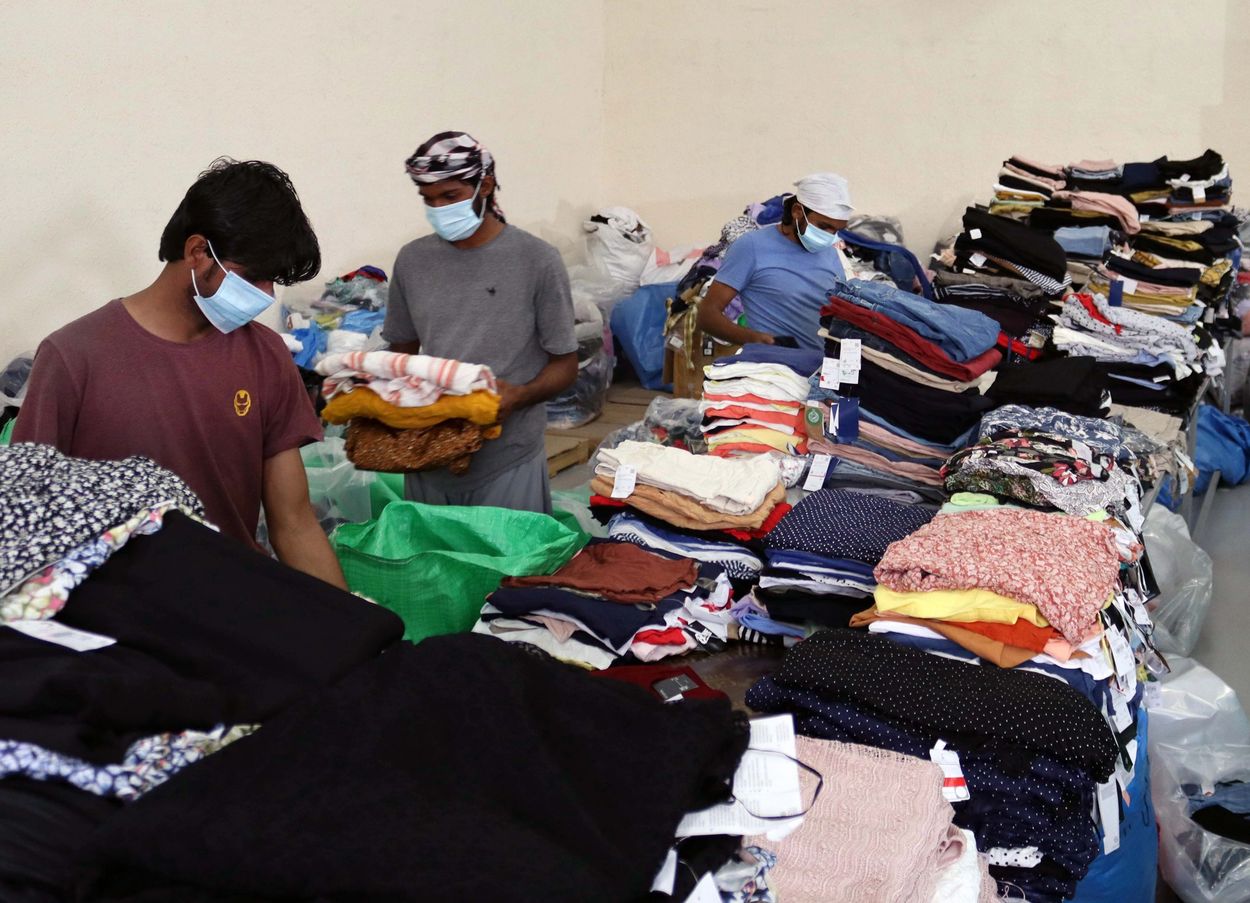 Qualified and experienced staff to sort and inspect clothes