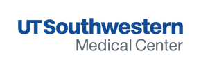 Logo of UT Southwestern Medical Center in blue and gray text.