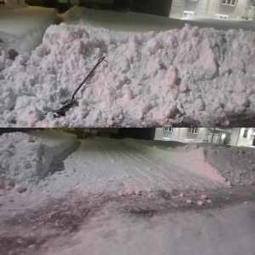 snow removal driveway sault ste marie before after heavy snow cleared driveway