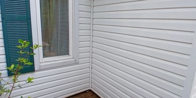 Siding after a soft wash