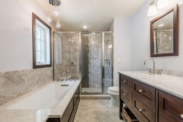 Custom architectural designs and bathroom remodel
