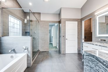 Custom architectural designs and bathroom remodel