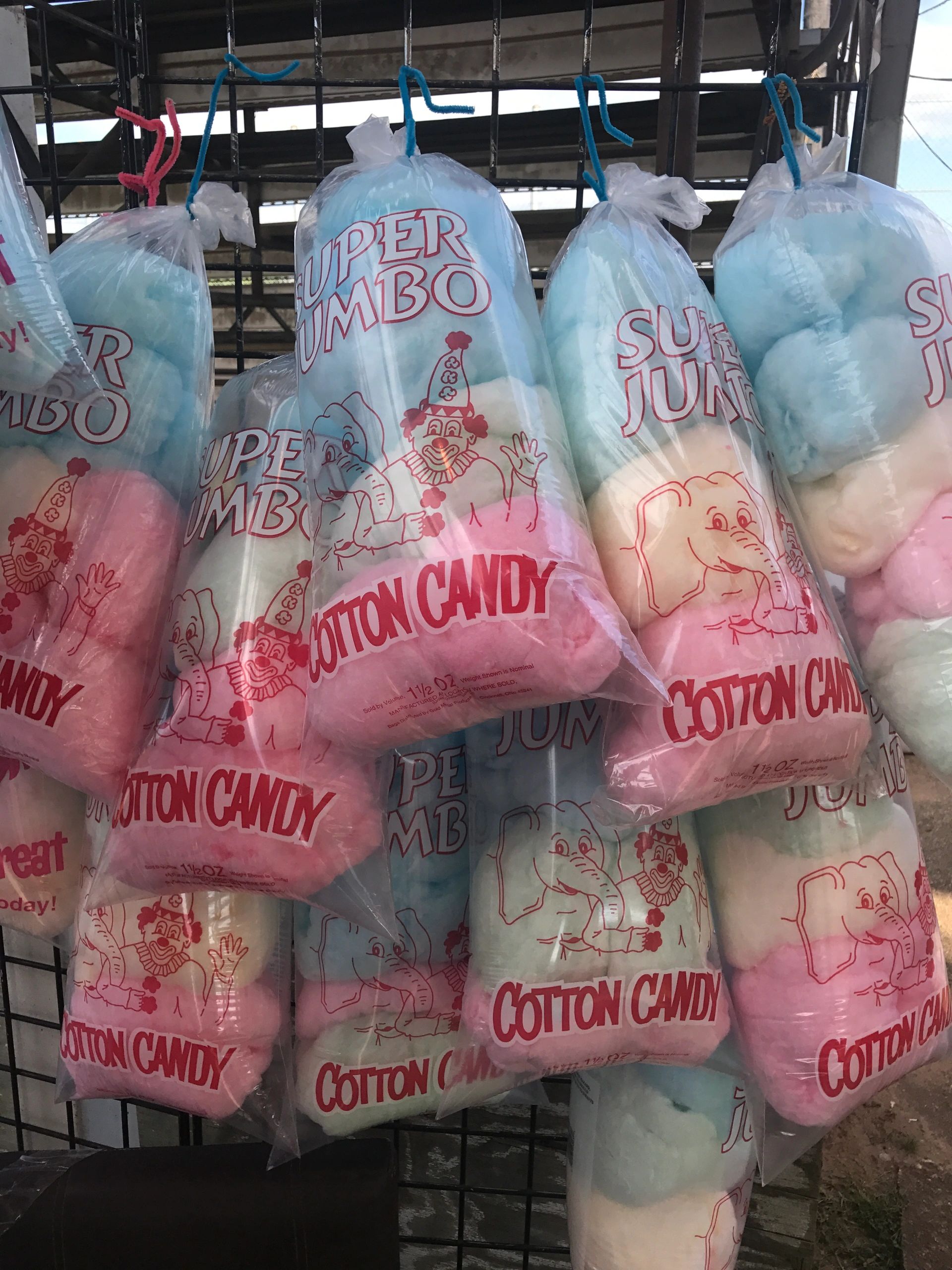 Large Jumbo Cotton Candy Bags For Sporting Venues and Special Events