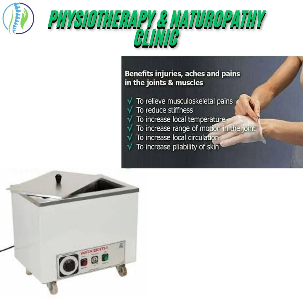 A wax bath soothes muscles alleviates joint pain enhances circulation reduces stiffness and relaxes