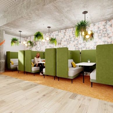 Booth style dining tables