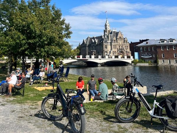 People listening to Carleton Place Porchfest 2025