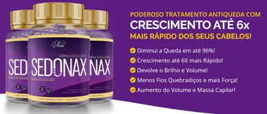 SEDONAX
Crescimento de fios
queda de cabelos
queda de fios

