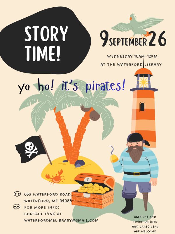 Pirate storytime event at the library.