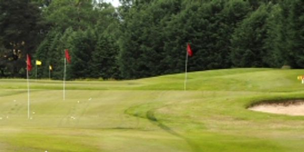 Chippers' Alley at Meldrum House's golf facility. Chipping & pitching greens, and a putting green.