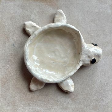 Pottery handmade turtle