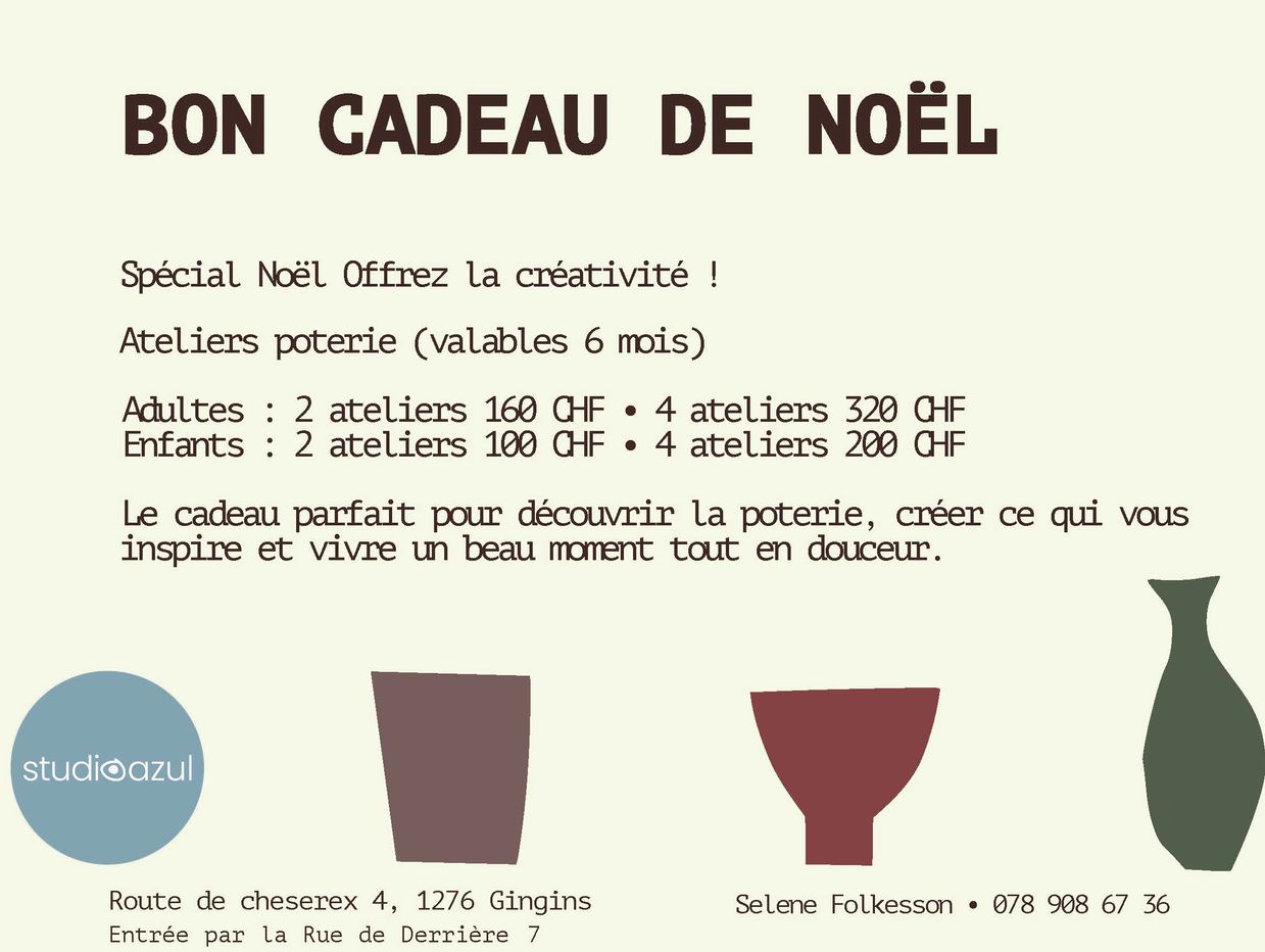 Pottery Christmas special gift card