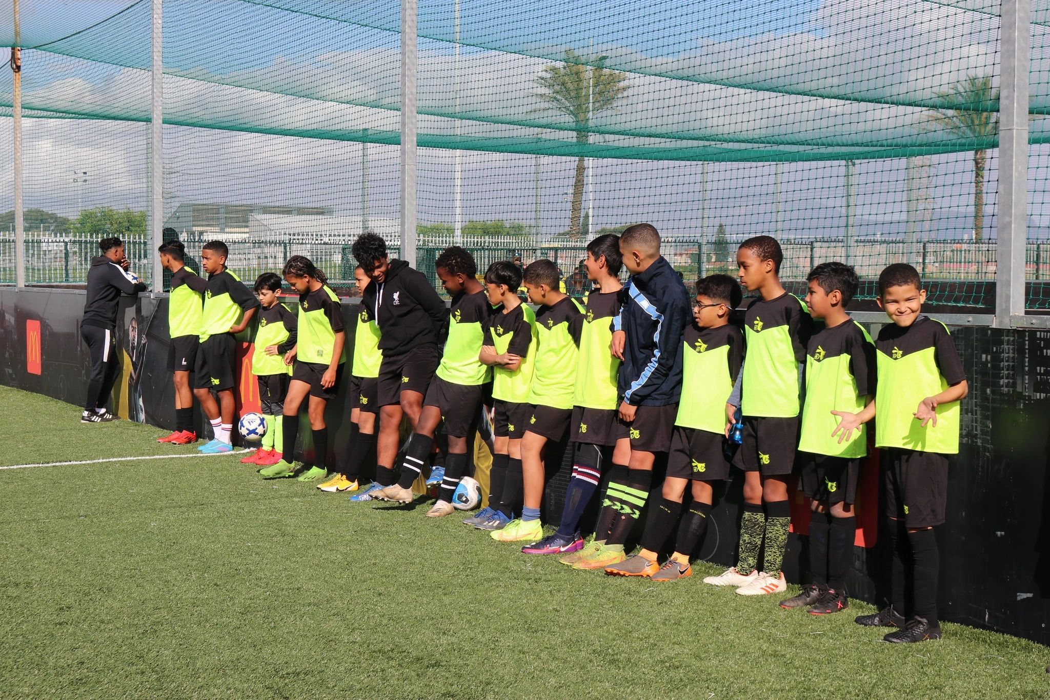 Youth football players training at Developing Future Maestros, Rygersdal FC, Rondebosch, Cape Town
