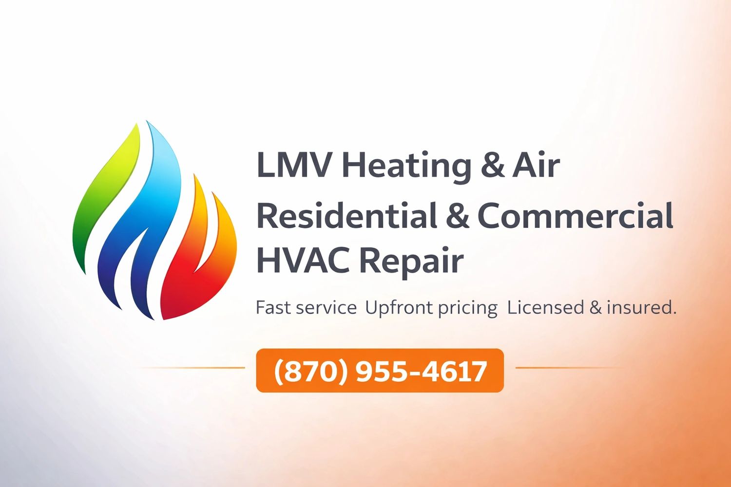 LMV Heating & Air HVAC repair with fast, licensed service. Call (870) 955-4617.