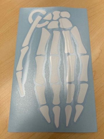 Grenade snow sticker