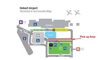 Hobart Airport Map