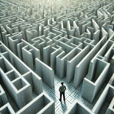 Lost in the maze, finding the way out.