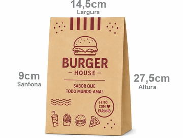 Saco delivery personalizado pequena tiragem BH