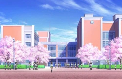 The settings rendered in the anime film 
