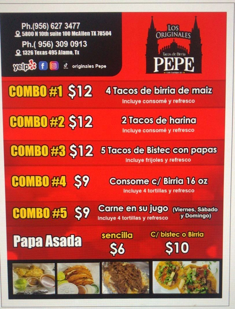 Los Originales Tacos de Birria Pepe - Tacos, Tacos De Birria
