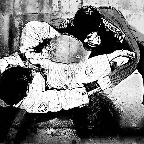 East Carolina Brazilian Jiu-Jitsu (ECBJJ)  Professor showing spider-guard technique.