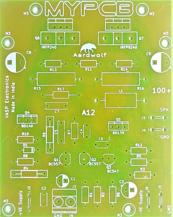 100w mosfet amplifier board