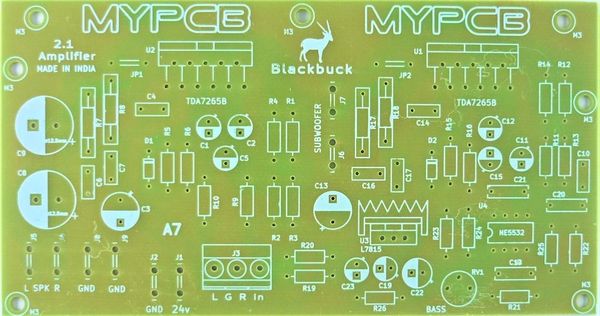 tda7265 home theater amplifier board