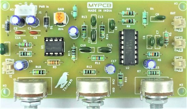 3 way Active Cross over Board