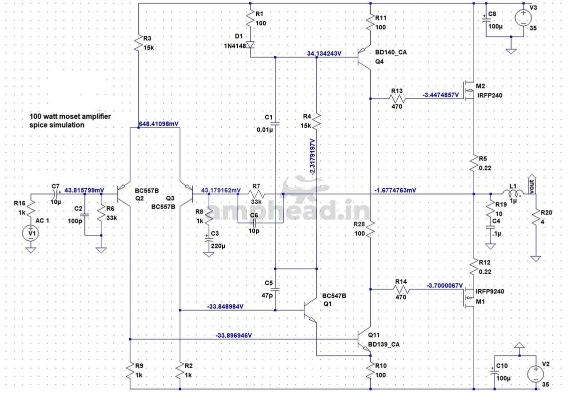 100w Mosfet Amplifier Vasp Electronics