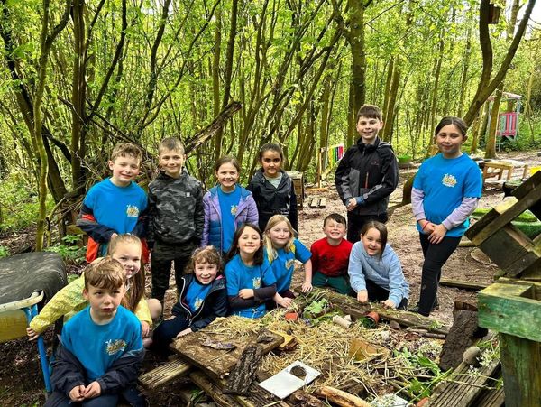 A group of kids spending time in nature