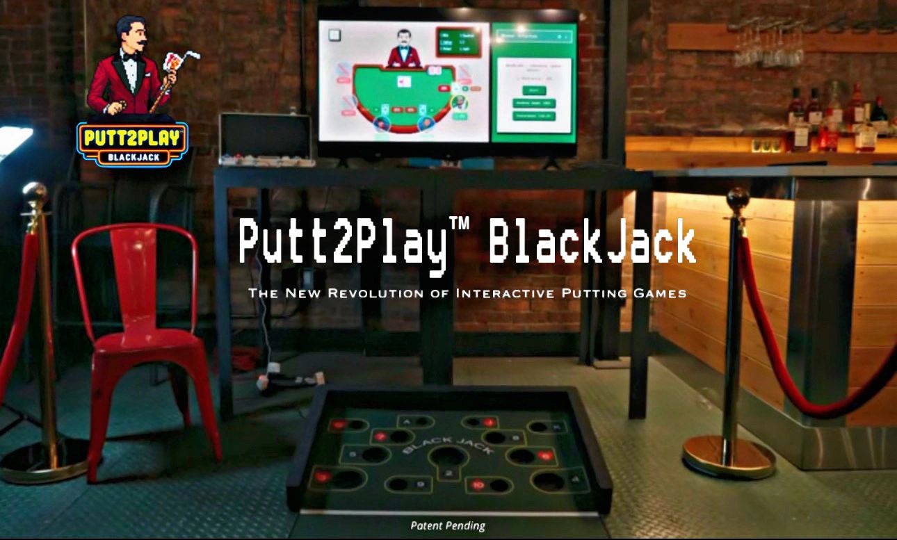 Putt2Play BlackJack: interactive putting games revolution.