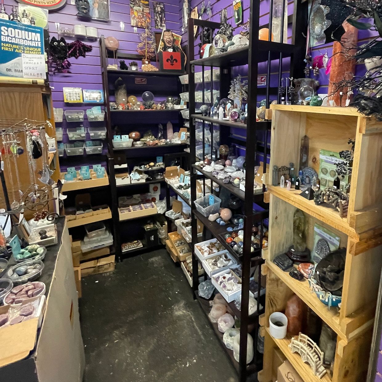 Spiritual and mystical atmosphere featuring healing gemstones.