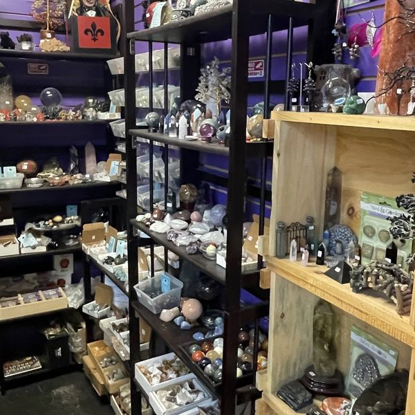 A curated selection of healing gemstones reflecting holistic and magical themes.