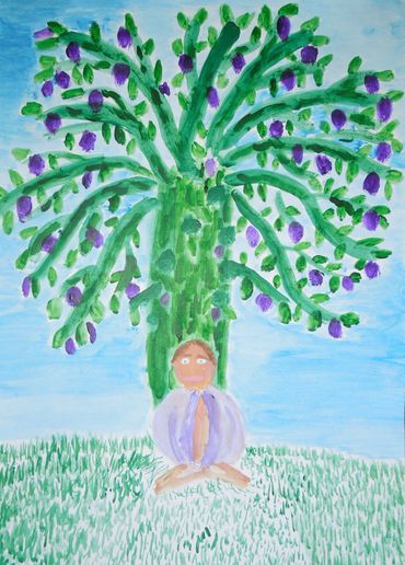 BUDDHA AND THE BODHI (FIG) TREE