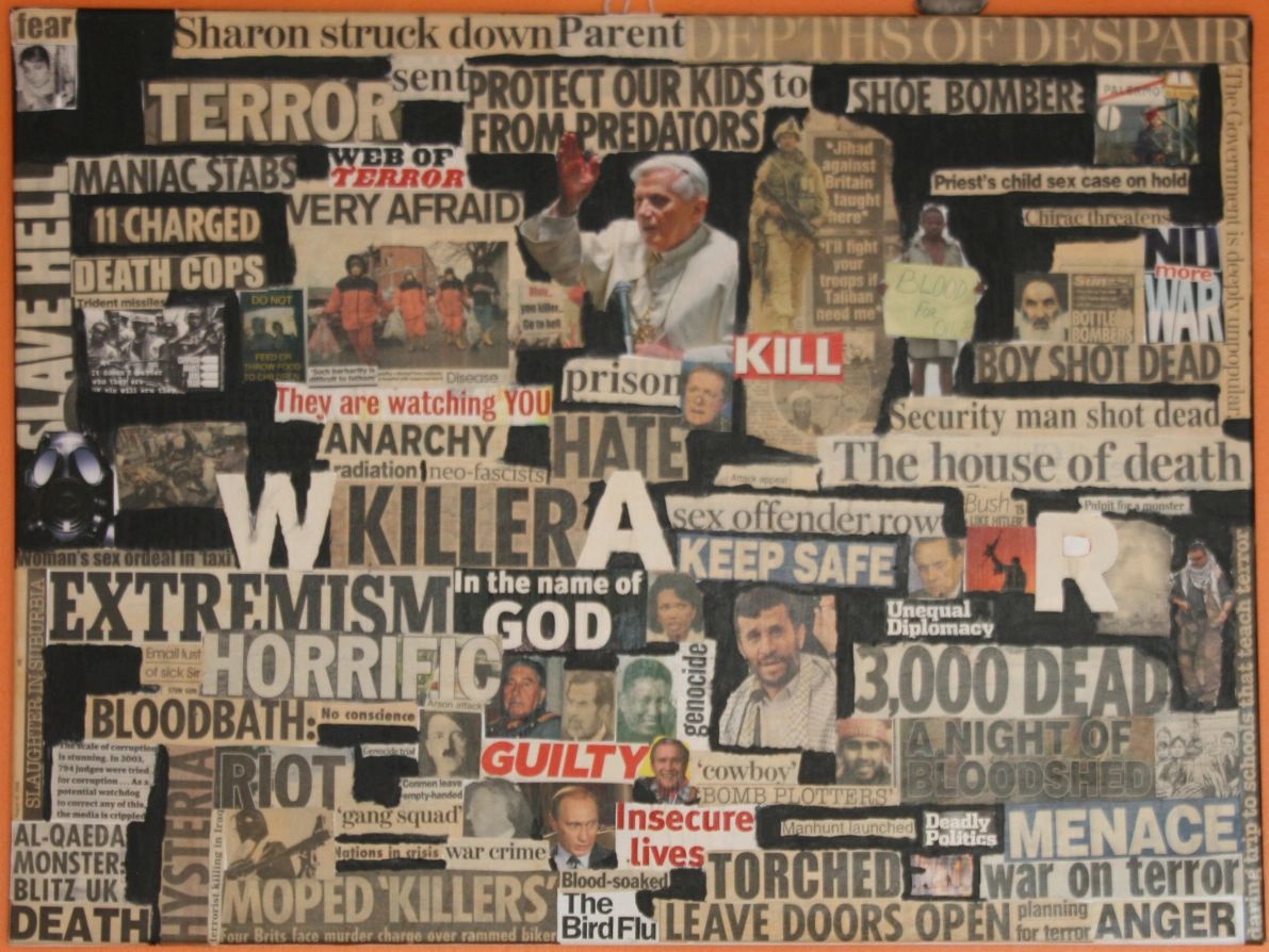 WAR

NEWSPRINT ON CANVAS (2005)