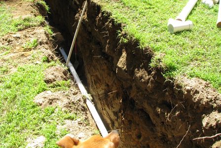 Water Line Trench