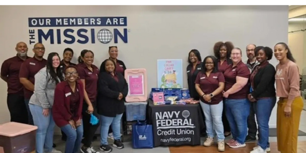 Blossom Packs Packing Party with Navy Federal Credit Union.