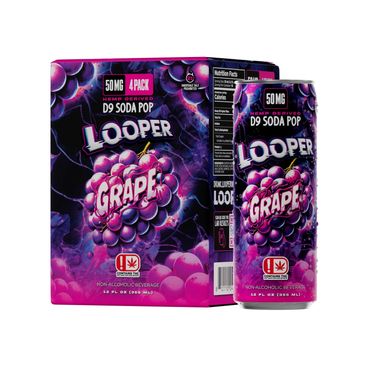 Looper D9 Soda Pop Grape 50mg at Howdy Vapes Dallas-Fort Worth
