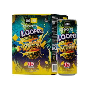 Looper D9 Soda Pop Pineapple 50mg at Howdy Vapes Dallas-Fort Worth