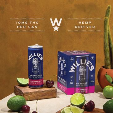 Willie's & Soda Black Cherry Lime 10mg at Howdy Vapes Dallas-Fort Worth