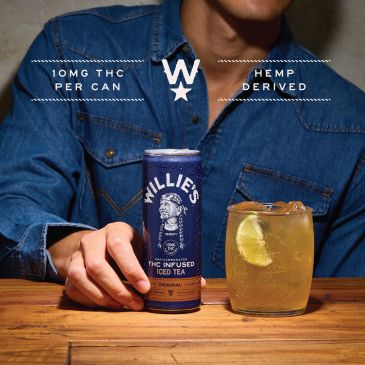 Willie's THC Infused Iced Tea 10mg at Howdy Vapes Dallas-Fort Worth