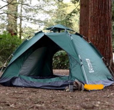 We have 2 and 4-person easy-up tents.