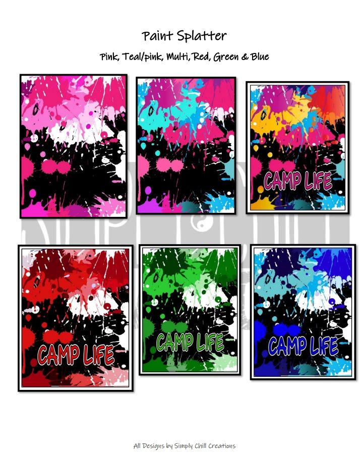 Cards & Jacks Boxes Paint Splatter Designs