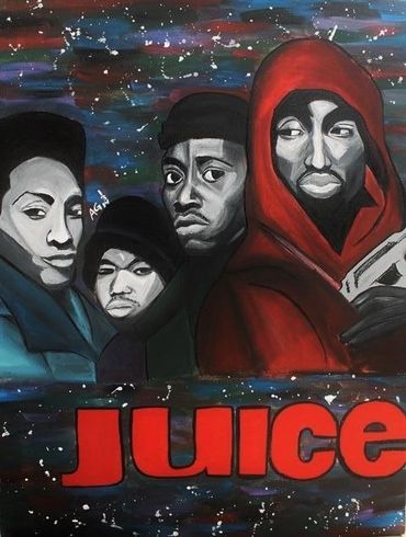 painting of the Juice cast
