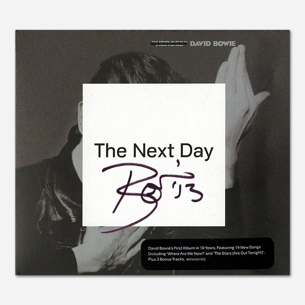 The Next Day signed vinyl sleeve