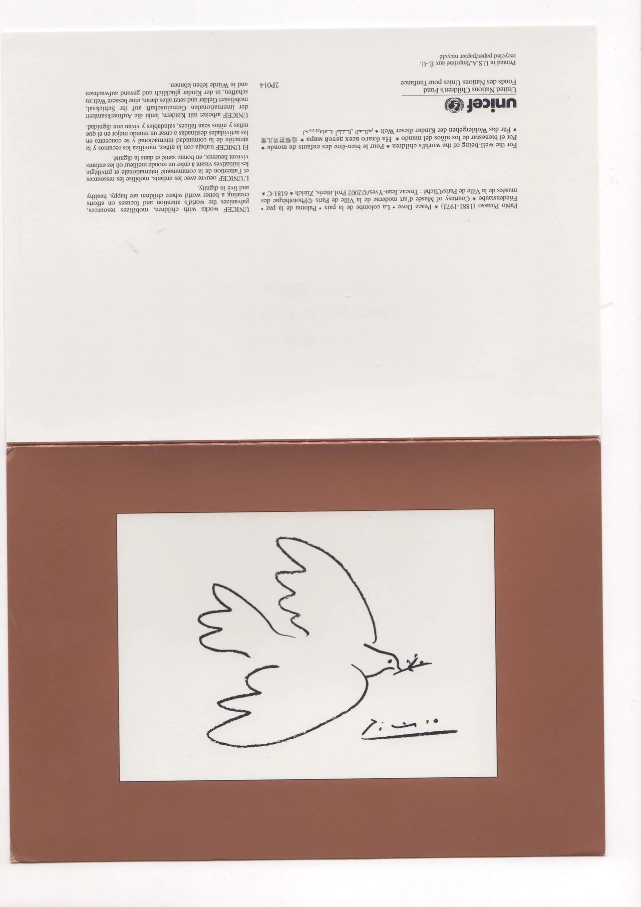 Pablo Picasso Friedenstaube